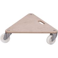 Lot de 2 Triple-Dog avec roulettes pivotantes à bandage en polyamide