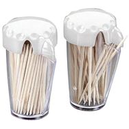 Lot de 2 cartouches de 100 cure dents en bois