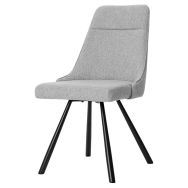 Lot de 2 chaises Danica gris clair