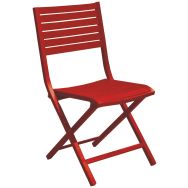 Lot de 2 chaises LUCCA alu - terracotta