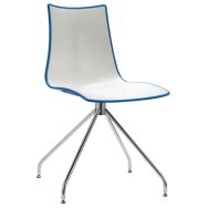 Chaises Zebra bicolore pied pivotant lot 2 - S-CAB