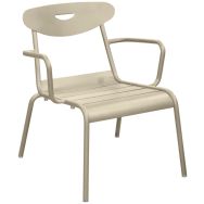 Lot 2 fauteuils lounges SMILEY alu - Proloisirs