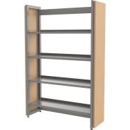Lot 2 joues habillage en bois rayonnage Ellipse - Manutan Expert