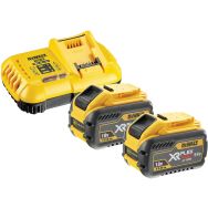 Lot de 2 packs 2 Batteries Xr Flexvolt 18V/54V 12Ah/4Ah Li-Ion