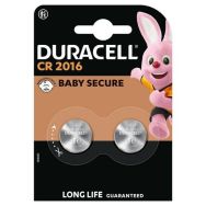 Lot de 2 pile bouton Lithium CR2016 - Pack de 2 - Duracell