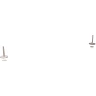 Lot de 2 pinces fixation traversante de 40cm de hauteur Twins - Eol