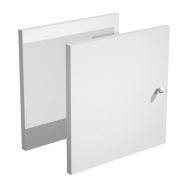 Lot de 2 portes pour meuble de rangement Maxicube - Aluminium