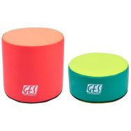 Lot de 2 poufs ronds GES