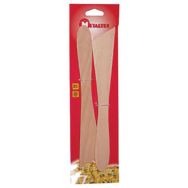 Lot de 2 spatules plate en bois 30cm
