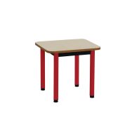 Lot de 2 tables Manon 60 x 50 cm T2 coloris rouge