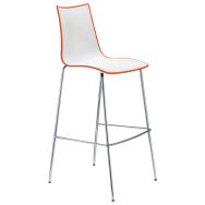 Lot de 2 tabourets Zebra bicolore hauteur 65 et 80 cm - S.CAB