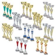 Lot de 30 coupes argent et or - hauteur moyenne de 30 cm.