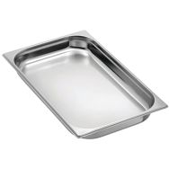 Lot de 3 Bac inox 201 GN 1/1 - 530x325x40 mm