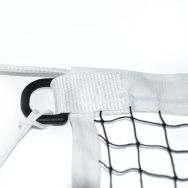 Lot de 3 filets de badminton sur 1 ligne Noir 1,2mm Corde Kevlar 22m