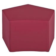 Lot de 3 poufs Arpège déhoussables Tissu PVC coloris Fuchsia