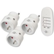 Lot de 3 prises télécommandées Comfort-Line sans fil