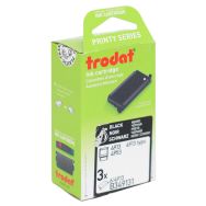 Lot de 3 recharges pour tampon et dateur Trodat - Noir - 4913