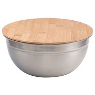 Lot 3 saladiers inox couvercle - Plastorex