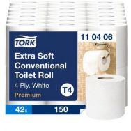 Lot de 42 Rouleau papier toilette extra Doux 4 plis Blanc T4 Premium