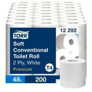 Lot de 48 Papier toilette 2 plis T4 Premium - Tork