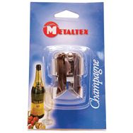 Lot de 4 Bouchon à champagne en nylon avec pince métallique