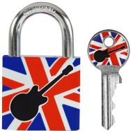 Lot de 4 Cadenas à clé en métal imprimé drapeau 3430EUR