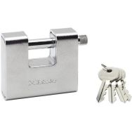 Lot de 4 Cadenas à clé rectangulaire blindé