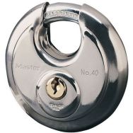 Lot de 4 Cadenas à clés en inox - Rond - Largeur 70 mm