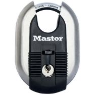 Lot de 4 Cadenas haute sécurité à clé inoxydable Excell M187EURD
