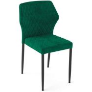 Lot de 4 Chaise empilable LOUIS vert velours