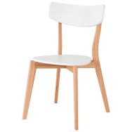 Lot de 4 Chaises de réunion Ava blanc-Somcasa