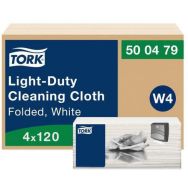 Lot de 4 Chiffons de nettoyage léger, Blancs W4 - Tork