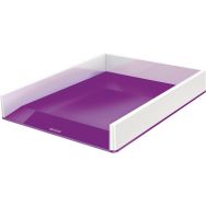 Lot de 4 Corbeille à courrier  Dual  - violet - Leitz