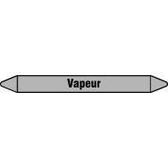 Lot de 4 Marquage tuyauterie sur carte vapeur 250x26