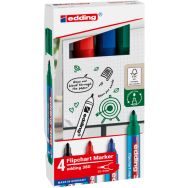 Lot de 4 Marqueurs pour chevalet - Pointe: Ogive - Coloris Assortis