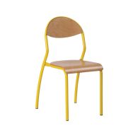 Lot 4 chaises 4 pieds C'sup dossier simple galbe - Mobidecor