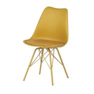 Lot de 4 chaises Kendra moutarde-Somcasa
