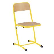 Lot de 4 chaises fixes Nila - T4 - piétement jaune