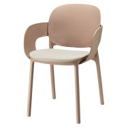 Lot de 4 fauteuils HUG technopolymère assise tissu - S.CAB