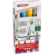 Lot de 4 marqueurs pour chevalet e-385 - coloris assortis