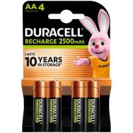 Lot de 4 piles rechargeables Ultra 2500 mAh AAR6 Duracell