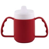 Lot 4 tasses d'alimentation 2 poignées polypropylène - Plastorex