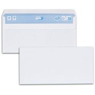 Lot de 500 Enveloppe blanche 80g autocollante sans fenêtre DL 110x220