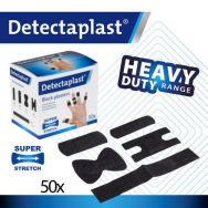 Lot de 50 Boîte de pansements noirs panachés 5 tailles