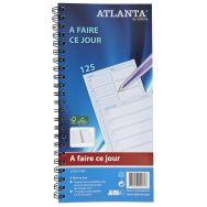 Lot de 5 A faire ce jour: 297x140mm: texte FR: 125 pages