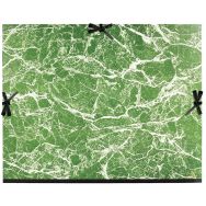 Lot de 5 Carton à dessin papier marbré verni avec rubans