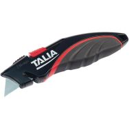 Lot de 5 Cutter professionnel lame trapèze autorétractable sécurisée