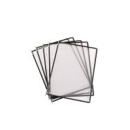 Lot de 5 Poche à pivots Veo - A4 - PP - portrait - noir
