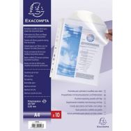 Lot de 5 sachets de 10 pochettes à soufflet avec rabat – en polypropylène 20/100e.