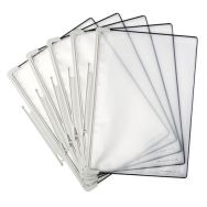 Lot de 5 Pochettes de présentation Tarifold Design -Pour A4 - Gris